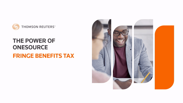 The power of ONESOURCE Fringe Benefits Tax