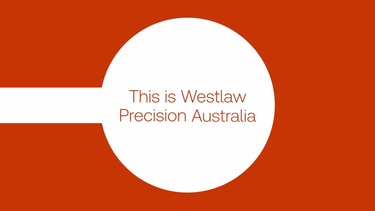 Westlaw Precision Australia